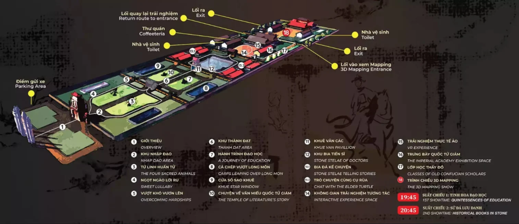 Diagram of the Temple of Literature (Photo: Collected)