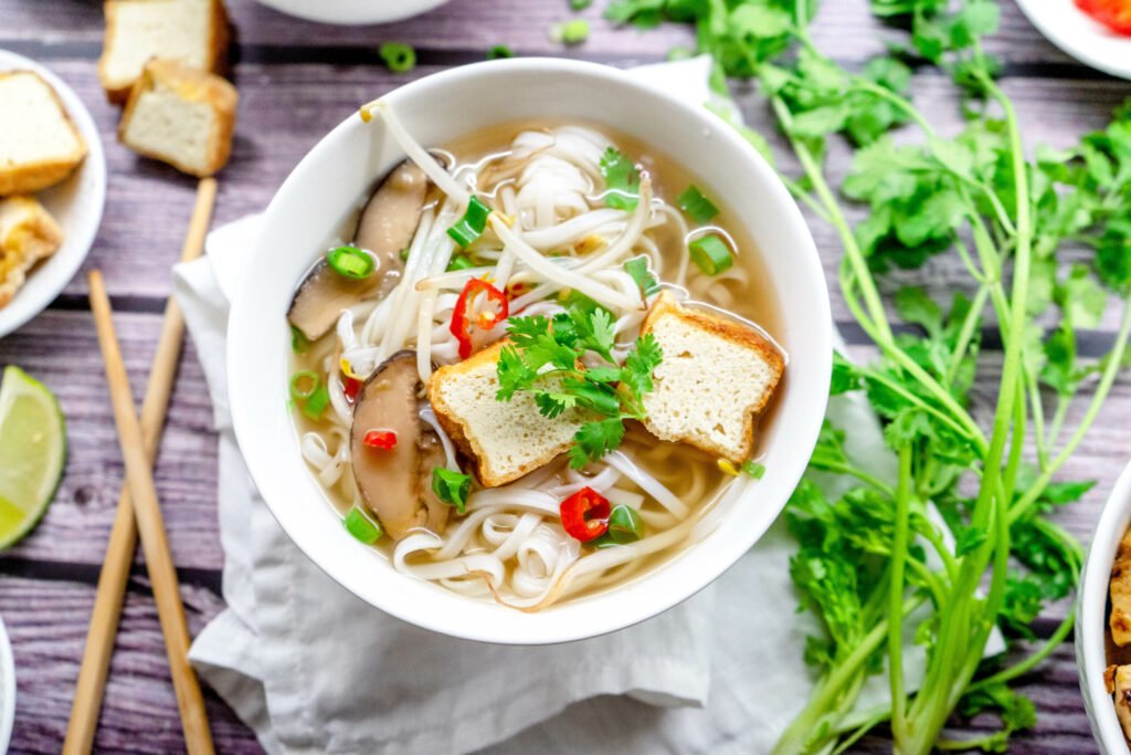 vegetarian pho, vegetarian