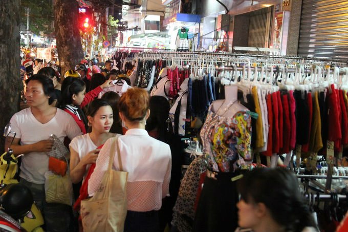 fashion street in Saigon