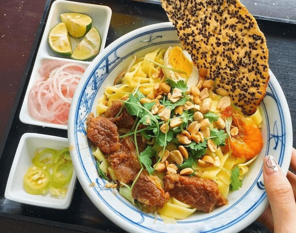 The dish perfectly demonstrates the Central Vietnamese approach to cuisine, where freshness, balance, and texture are just as important as flavor.