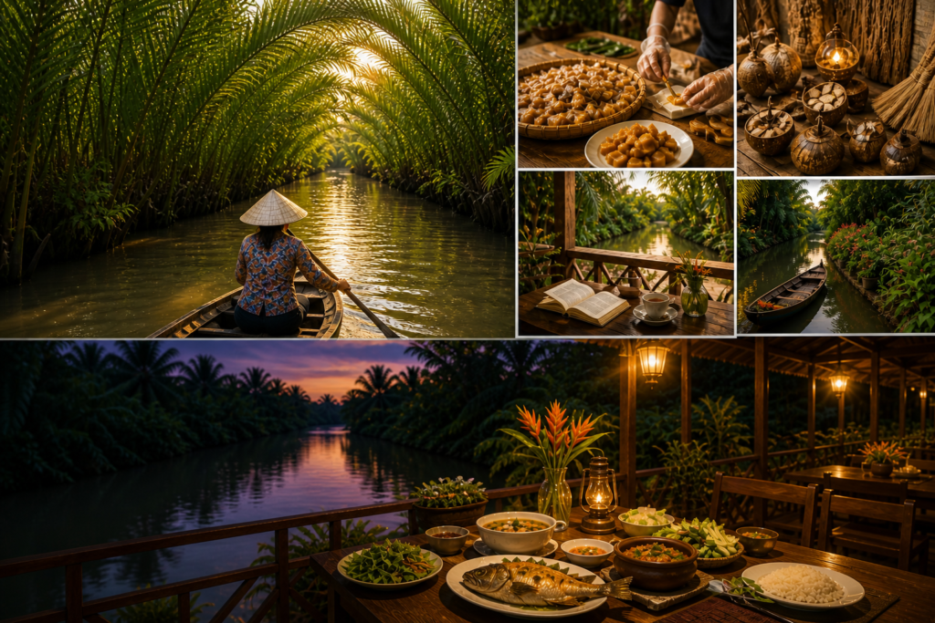 A glimpse into life in Ben Tre - where rivers, coconuts, and simple moments create unforgettable memories.