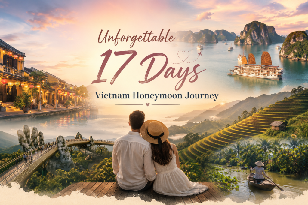 Vietnam offers something many honeymoon destinations struggle to provide: diversity. In just over two weeks, couples can experience bustling historic cities, serene countryside, tropical beaches, majestic mountains, and charming ancient towns.