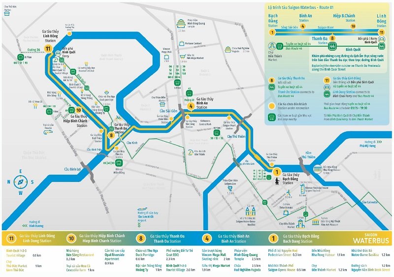 Saigon Waterbus Route