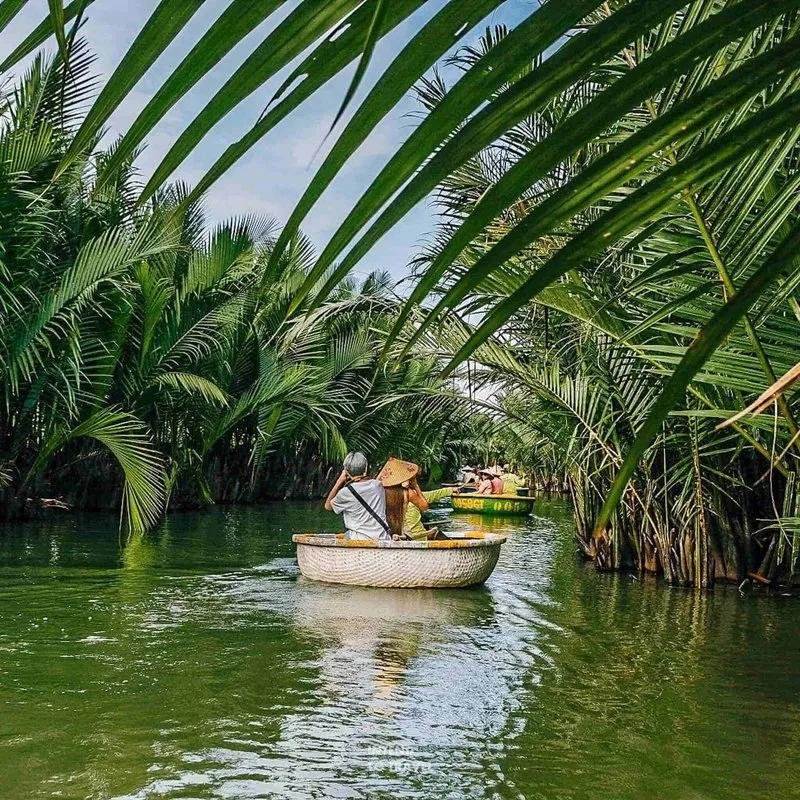 The Bay Mau Coconut Forest offers a unique glimpse into Hoi An’s natural landscapes and local traditions. Visitors can explore winding waterways aboard traditional basket boats while learning about the area's history, fishing culture, and ecosystem.
