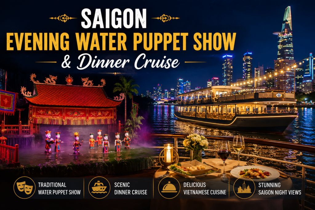 Saigon Evening Water Puppet Show & Dinner Cruise