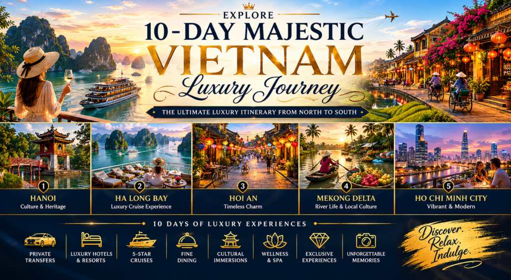 Explore 10-Day Majestic Vietnam Luxury Journey