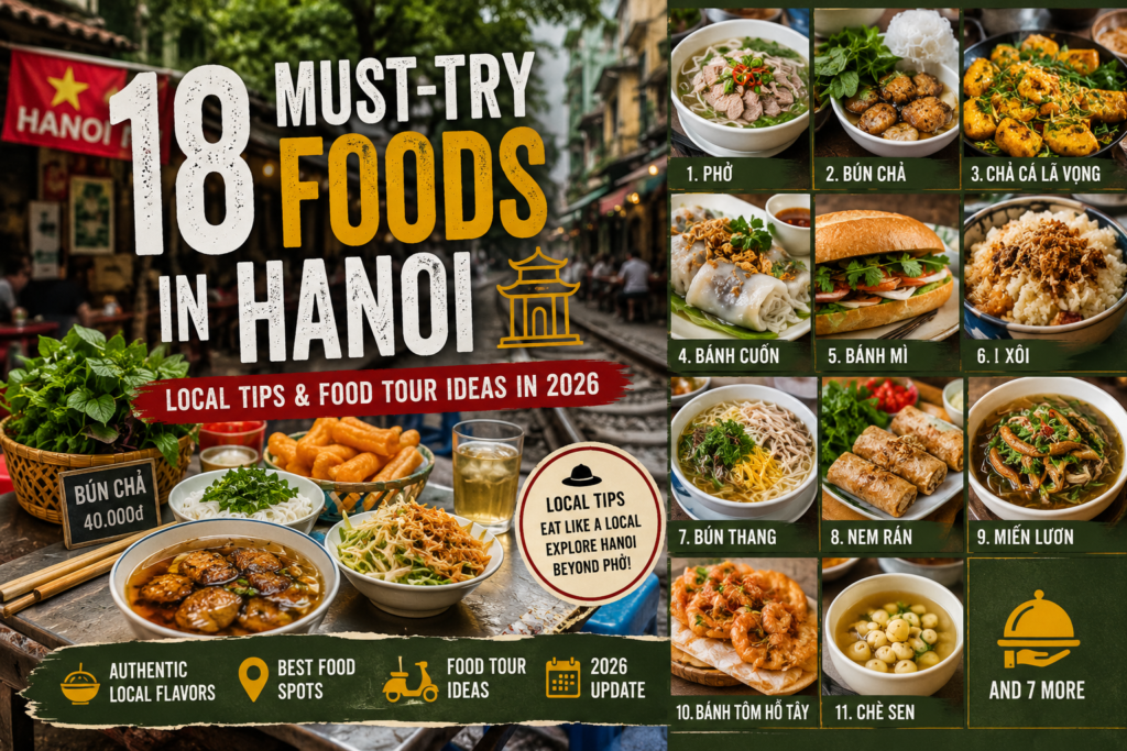 18 Must-Try Foods in Hanoi: Local Tips & Food Tour Ideas in 2026