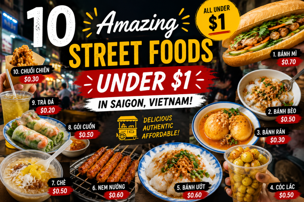 10 amazing street foods under $1 in Saigon