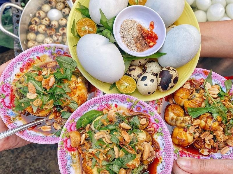 You can't leave without trying the famous balut here.