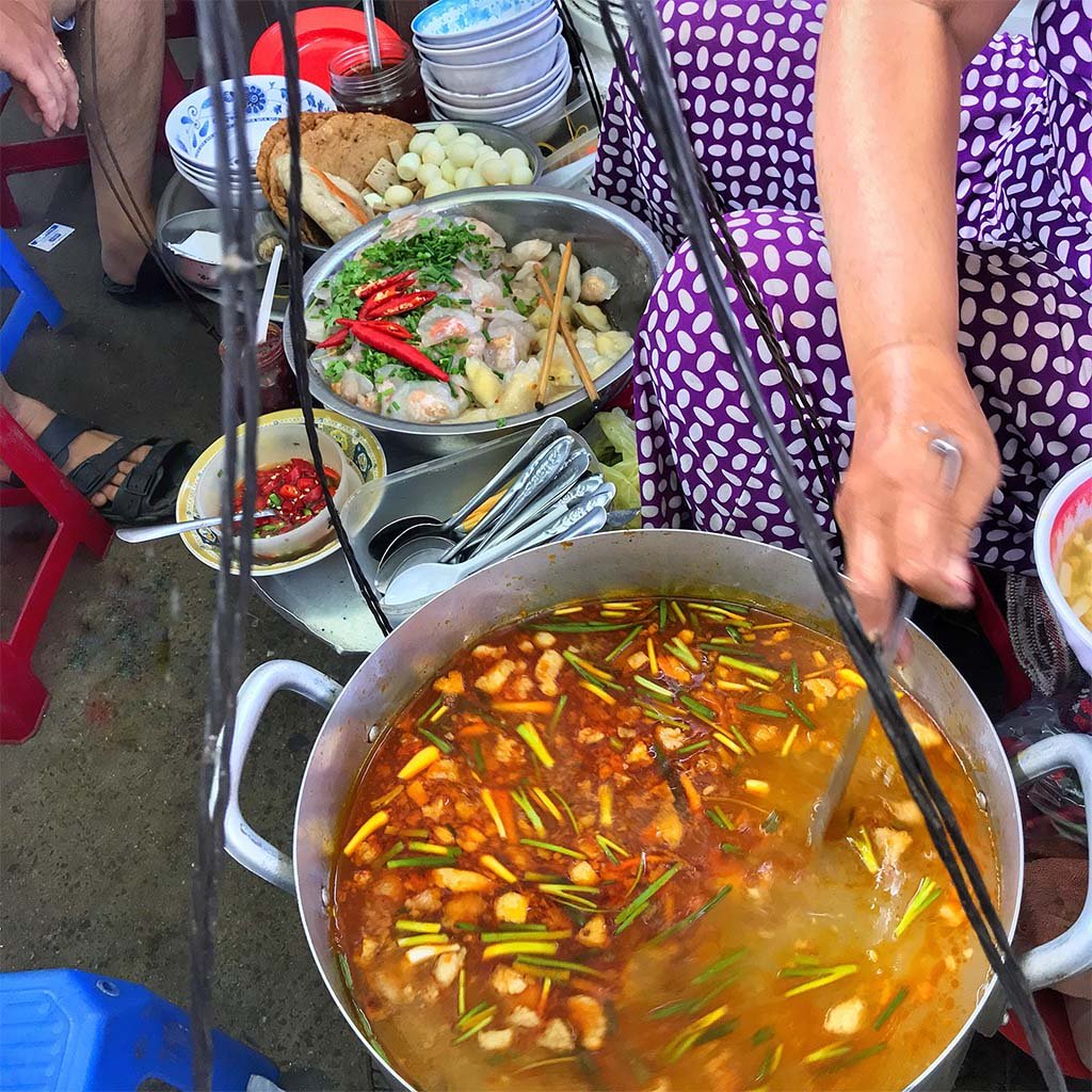 Life on a shoulder pole: The art of Banh Canh Ganh.