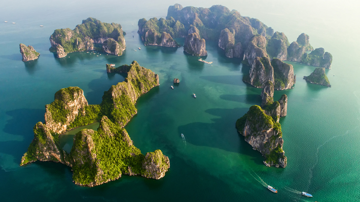 Ha Long Bay is one of the most famous natural wonders in the world, located in Quang Ninh province, Vietnam