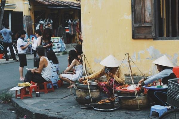 Street food plays a major role in daily life throughout Hoi An.