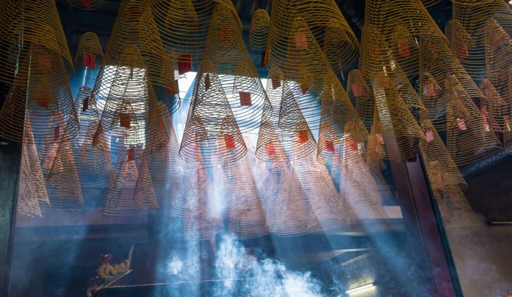 The historic Thien Hau Temple is one of Cho Lon's most treasured landmarks, known for its giant incense coils, intricate carvings, and centuries-old spiritual traditions.