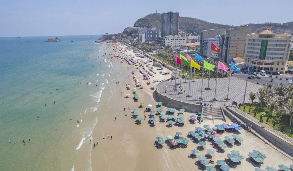Vung Tau offers a more dynamic coastal atmosphere compared to Ho Tram. The city combines beaches, local culture, seafood dining, historical attractions, and recreational activities within easy reach of Ho Chi Minh City.