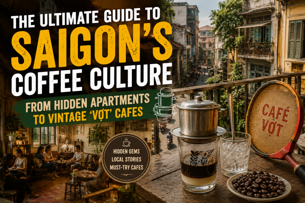 The Ultimate Guide to Saigon’s Coffee Culture: From Hidden Apartments to Vintage ‘Vợt’ Cafes