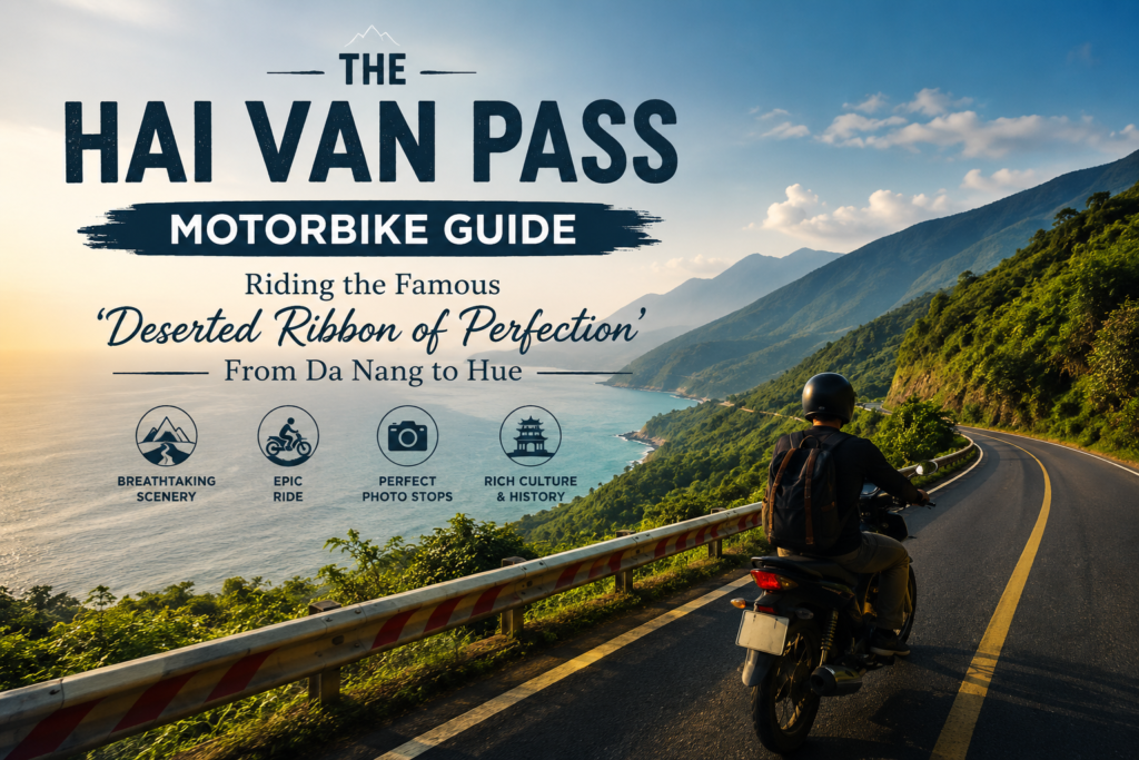 The legendary Hai Van Pass offers one of the most spectacular coastal rides in Southeast Asia, connecting Da Nang and Hue through dramatic mountain scenery and breathtaking ocean views.