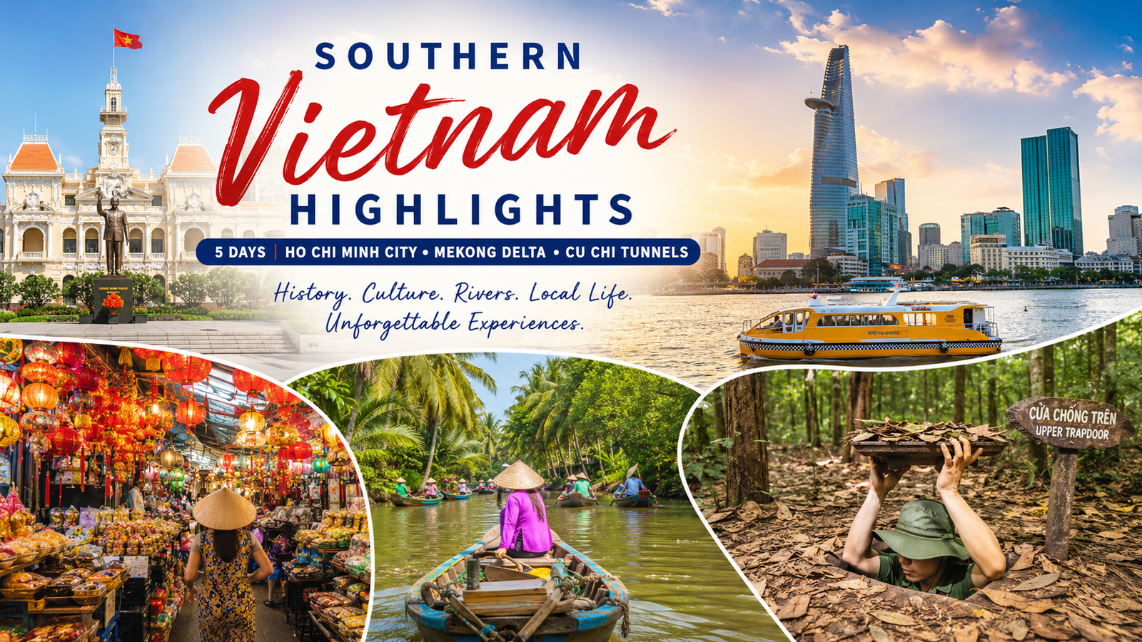 Southern Vietnam Highlights | 5-Day Cultural & Scenic Journey from Ho Chi Minh City