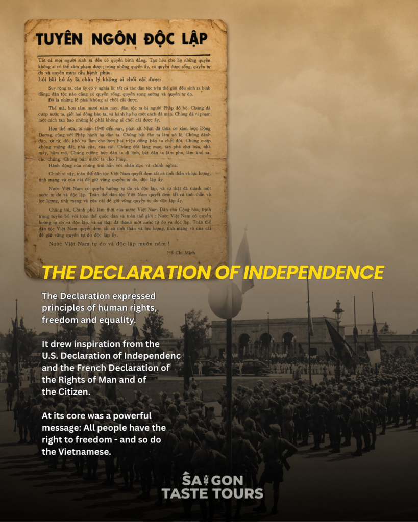 The Declaration of Independence at Ba Đình Square
